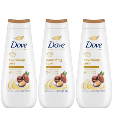 DOVE Advanced Care Nourishing Care Krémtusfürdő 3x400ml tusfürdők