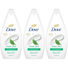 DOVE Fresh Care Krémtusfürdő 3x450ml tusfürdők