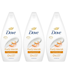 DOVE Fruity Nourish Krémtusfürdő 3x450ml tusfürdők