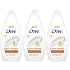 DOVE Gentle Pamper Krémtusfürdő 3x450ml tusfürdők