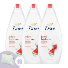 DOVE Juicy Hydrate Krémtusfürdő 3x720ml + Ajándék Dove Neszesszer kozmetikai ajándékcsomag