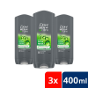 DOVE Men + Care Extra Fresh tusfürdő (3x400 ml)