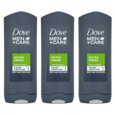 DOVE Men+Care Tusfürdő Extra Fresh 3x400ml tusfürdők