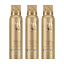 DOVE Summer Revived önbarnító hab közepes-sötét árnyalatú bőrre (3x150 ml) önbarnító