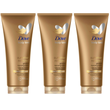 DOVE Summer Revived Önbarnító Testápoló közepes - sötét árnyalatú bőrre 3x200ml önbarnító