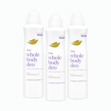 DOVE Whole Body Lavender &amp; Chamomile dezodor (3x150 ml) dezodor