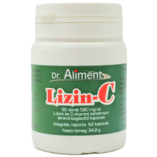 Dr. Aliment Lizin-C 60db 580mg-os kapszula vitamin és táplálékkiegészítő