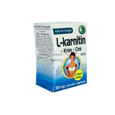  Dr.chen l-karnitin 500 + króm + cink kapszula 60db vitamin és táplálékkiegészítő