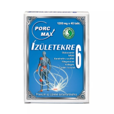 Dr. Chen PORC-MAX ÍZÜLETEKRE 6 TABLETTA - 40DB vitamin és táplálékkiegészítő
