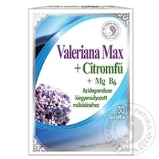 Dr. Chen Valeriana Max + Citromfű tabletta, 30 db vitamin és táplálékkiegészítő