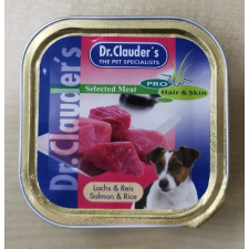  Dr. Clauder's Dog Selected Meat alutálka lazac-rizs 100g kutyaeledel