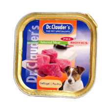 Dr. Clauders Dr.Clauders Dog Tálkás Selected Meat Szárnyas 100g kutyaeledel