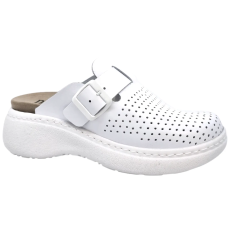 DR.FEET 21010 -es női Dr Feet bőr papucs - feher