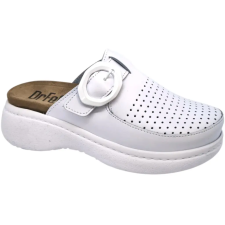 DR.FEET 21011 -es női Dr Feet bőr papucs - feher női papucs