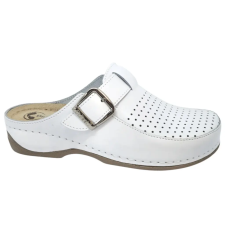 DR.FEET 2107 -es női Dr Feet bőr papucs - feher női papucs