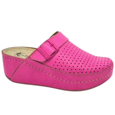 DR.FEET 3021 -es női Dr Feet bőr papucs - rozsaszin női papucs