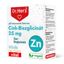 DR Herz Cink-Biszglicinát 25 mg 60 db kapszula vitamin és táplálékkiegészítő