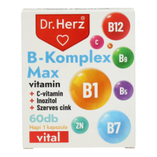 Dr Herz DR.HERZ B-KOMPLEX MAX KAPSZULA 60 DB vitamin és táplálékkiegészítő