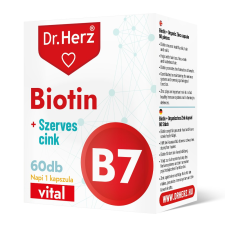 Dr. Herz Dr. Herz Biotin + Szerves Cink kapszula (60 db) vitamin és táplálékkiegészítő