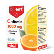 Dr. Herz Dr. Herz C-vitamin 1000 mg + D3-vitamin 1000 NE kapszula (60 db) vitamin és táplálékkiegészítő