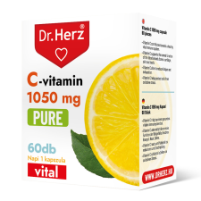 Dr Herz Dr.herz c-vitamin 1050 mg pure kapszula 60 db vitamin és táplálékkiegészítő