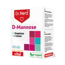 Dr. Herz DR Herz D-Mannose+Tőzegáfonya+C-vitamin 60 kapszula vitamin és táplálékkiegészítő