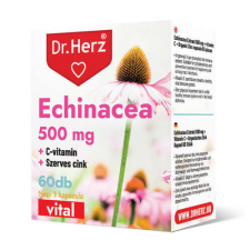 Dr Herz Dr.herz echinacea 500 mg+c-vitamin+szerves cink kapszula 60 db vitamin és táplálékkiegészítő