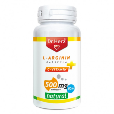 Dr Herz Dr. Herz L-Arginin + C-vitamin 500mg kapszula (50 db) vitamin és táplálékkiegészítő