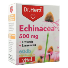 Dr. Herz Echinacea 500mg + C-vitamin + szerves cink kapszula 60db vitamin és táplálékkiegészítő