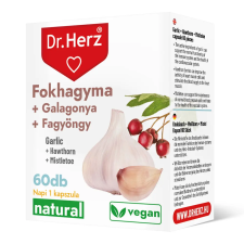 DR Herz Fokhagyma + Galagonya + Fagyöngy 60 db kapszula doboz vitamin és táplálékkiegészítő