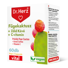  DR Herz Fügekaktusz + Zöld kávé + C-vitamin 60 db kapszula doboz vitamin és táplálékkiegészítő