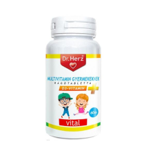 Dr. Herz gyerek Multivitamin + D3-vitamin rágótabletta 60db vitamin és táplálékkiegészítő