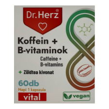 DR HERZ KOFFEIN B VITAMIN KAPSZULA 60DB vitamin és táplálékkiegészítő