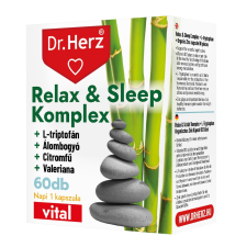  Dr. Herz Relax &amp; Sleep Komplex kapszula 60 db DOBOZOS vitamin és táplálékkiegészítő