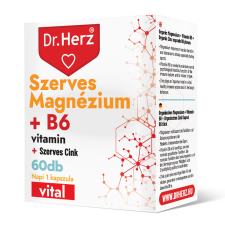 Dr. Herz Szerves Magnézium + B6 + Szerves Cink 60 db vitamin és táplálékkiegészítő