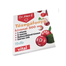 Dr. Herz Tőzegáfonya 500 mg 15 db kapszula gyógyhatású készítmény