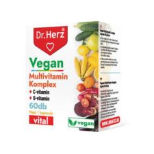 Dr. Herz Vegán multivitamin komplex 60db vitamin és táplálékkiegészítő