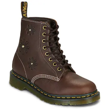 Dr. Martens Csizmák Pascal Flower Dark Brown Grizzly Barna 40 női csizma, bakancs