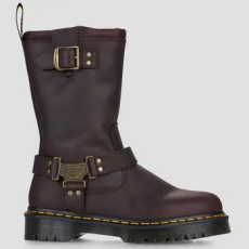 Dr. Martens Városi csizmák Anistone Hi Pull On Boot Dark Brown Burnished Waxy Pull Up Barna 37
