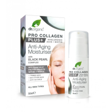 dr.Organic Pro Collagen Anti-Aging hidratáló arckrém fekete gyönggyel 50 ml Dr.Organic arckrém