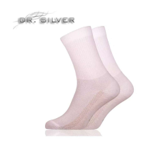  Dr. Silver Medical ezüstszálas bokazokni, fehér (38-40)