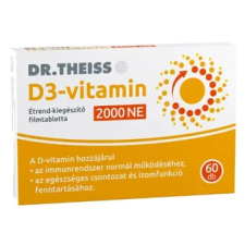 Dr. Theiss D3-vitamin filmtabletta 2000 NE Duo Pack 2x60db vitamin és táplálékkiegészítő