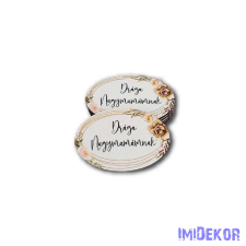 Drága nagymamámnak kis ovális 4x6cm - Aranyovál dekorációs kellék
