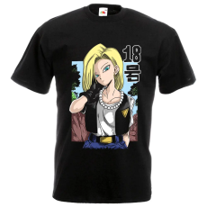  Dragon Ball Android 18 - Férfi Póló