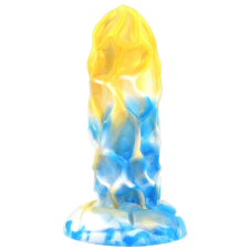 Dragonis Dildo 16 x 5.5cm arany-kék műpénisz, dildó