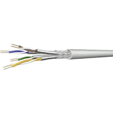 DRAKA 1001134-00100RW Hálózati kábel CAT 7 S/FTP 4 x 2 x 0.13 mm2 Szürke méteráru (1001134-00100RW) kábel és adapter