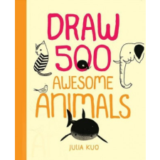  DRAW 500 AWESOME ANIMALS idegen nyelvű könyv