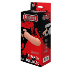 Dream Toys RealStuff Strap-On - élethű, felcsatolható dildó (natúr) anál