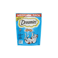 Dreamies Mega Pack Töltött falatkák lazacos 180g jutalomfalat macskáknak