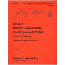 DREI KLAVIERSTCKE D 946 UND ZWEI FRAGMEN – Franz Schubert,Ulrich Leisinger idegen nyelvű könyv